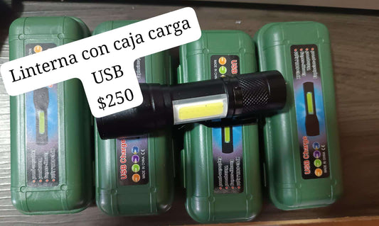 Linterna carga usb