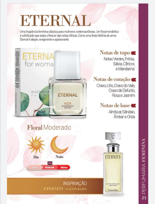 Perfume femenino 15 ML eternal